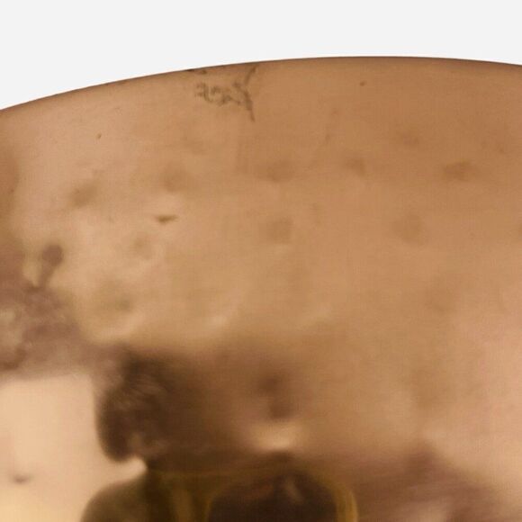 RARE Pier 1 Imports India Hammered Copper Nesting Bowl Set of 4 Stainless Steel - Picture 14 of 16